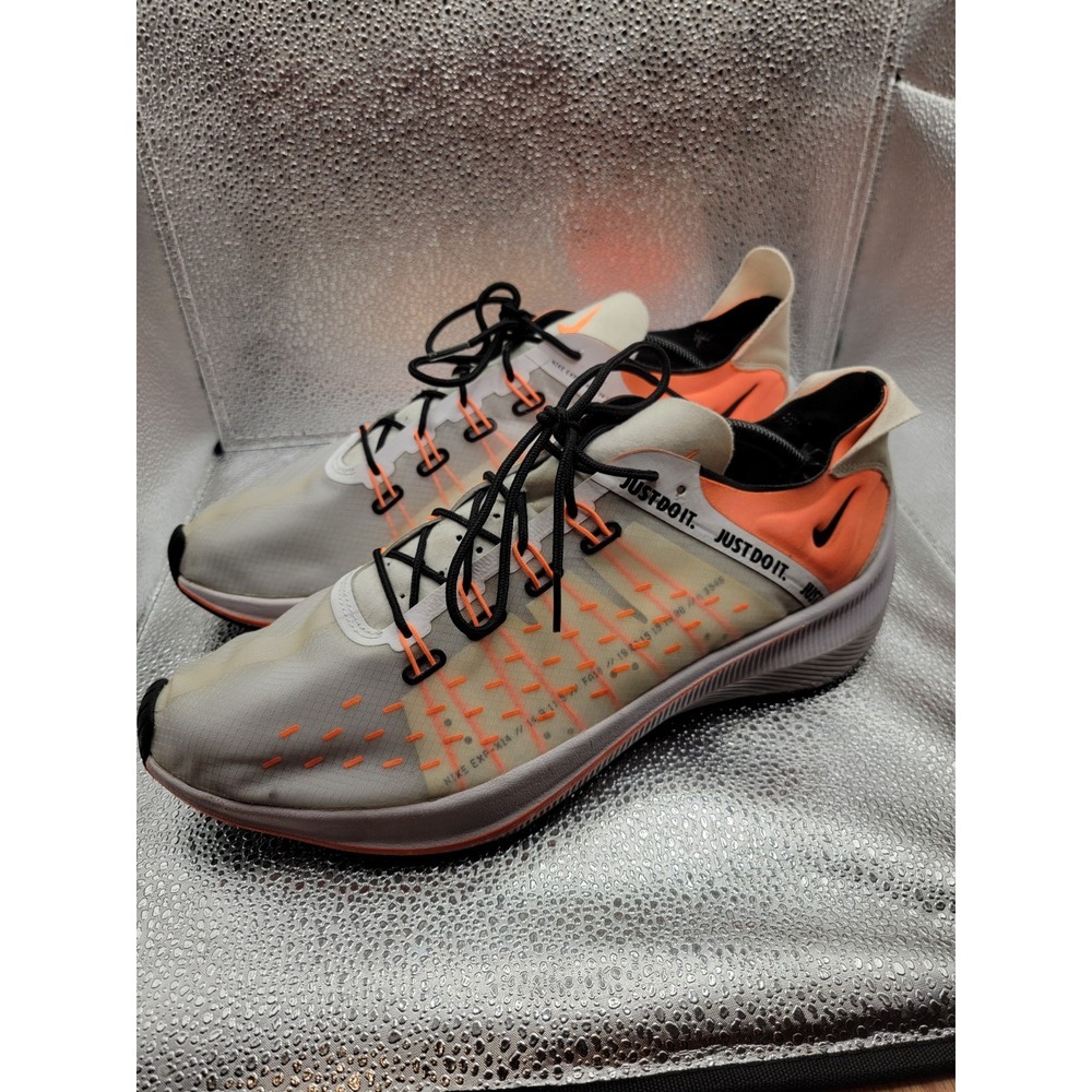 Nike EXP-X14 Just Do It White Total Orange Men Size 13 | A03095-100